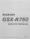 Thumbnail 1996-1999 Suzuki Gsxr750 service manual